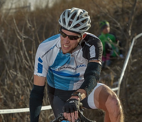 Me, about to go down in a cyclocross race.