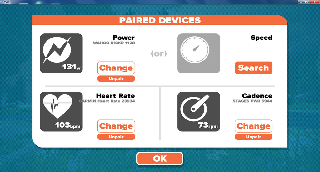 zwift pairing